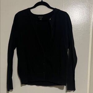 Ann Taylor Factory Classic Black Cardigan